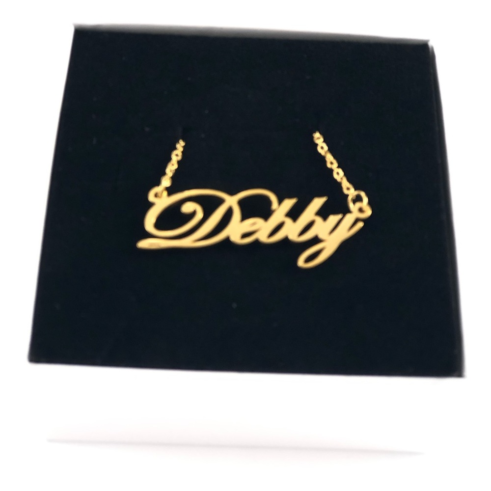 14K Gold Plated Name Necklace - Debby
